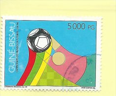 TIMBRES - STAMPS - GUINÉE-BISSAU / GUINEA-BISSAU -1994- FOOTBALL - COUPE DU MONDE - USA 94 - TIMBRE OBLITÉRÉ - 1994 – USA