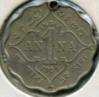 Inde India 1 Anna 1909 B KM 504 - Inde