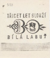 J2417 - Czechoslovakia (1945-79) Control Imprint Stamp Machine (R!): 30 Years Serving White Swan (department Store) - Proeven & Herdrukken