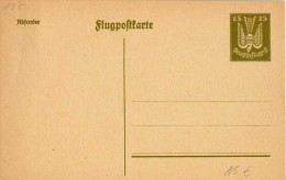 Deutsches Reich, Ganzsache 1924 Mi P 155 *, Flugpostkarte [220615KI] - Briefkaarten