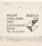 J2435 - Czechoslovakia (1945-79) Control Imprint Stamp Machine (R!): Fair Of Consumer Goods With International Par.. (CZ - Probe- Und Nachdrucke