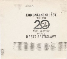 J2440 - Czechoslovakia (1945-79) Control Imprint Stamp Machine (R!): Municipal Services Bratislava City; 1949-1969; ... - Prove E Ristampe