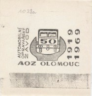 J2439 - Czechoslovakia (1945-79) Control Imprint Stamp Machine (R!): AOZ Olomouc, Automobile Repair Servicekit Factory - Ensayos & Reimpresiones