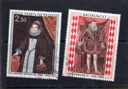 Monaco:( Prince Et Princesse De Monaco) N°770 Et N° 771oblitérés - Usati