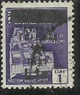 OCCUPAZIONE JUGOSLAVIA IUGOSLAVIA DI TRIESTE 1945 SOPRASTAMPATO D´ITALIA ITALY 1 LIRA SU LIRE 1 USATO USED - Joegoslavische Bez.: Trieste