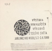 J2464 - Czechoslovakia (1945-79) Control Imprint Stamp Machine (R!): "The World Of Objects," An Exhibition Of Outstand.. - Essais & Réimpressions