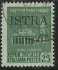 OCCUPAZIONE JUGOSLAVIA IUGOSLAVIA ISTRA ISTRIA POLA 1945 SOPRASTAMPATO D'ITALIA ITALY CENT.50 SU 25c USATO USED OBLITERE - Ocu. Yugoslava: Trieste