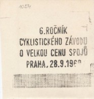 J2472 - Czechoslovakia (1945-79) Control Imprint Stamp Machine (R!): 6th Annual Cycling Race For The Grand Prize Of Tele - Ensayos & Reimpresiones