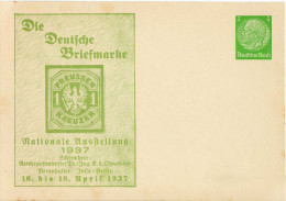 Drittes Reich Privatganzsache 1937 Mi PP 126-C-20, Die Duetsche Briefmarke * [220615KI] - Privat-Ganzsachen