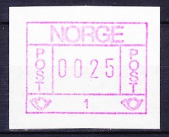 NORVEGE DISTRIBUTEUR 1978 YT N° D1 ** - Automaatzegels [ATM]