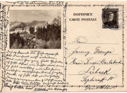 TCHECOSLOVAQUIE ENTIER POSTAL ILLUSTRE 1931 - Cartes Postales