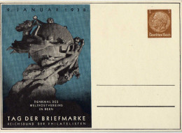 Drittes Reich 1938 Privatganzsache Mi PP 122 C 75 01 *, Tag Der Briefmarke [220615KI] - Entiers Postaux Privés