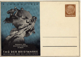 Drittes Reich 1938 Privatganzsache Mi PP 122 C 75 01 *, Tag Der Briefmarke [220615KI] - Privat-Ganzsachen