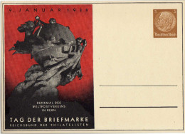 Drittes Reich 1938 Privatganzsache Mi PP 122 C 75 02 *, Tag Der Briefmarke [220615KI] - Enteros Postales Privados