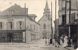 NEUILLY-SUR-MARNE L'EGLISE ET LA PLACE D'ARMES BOULANGERIE L RUELLE - Neuilly Sur Marne