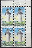 A5209 NEW ZEALAND 1969, SG L60  8c Life Insurance, Cornerl Block Of 4, MNH - Neufs