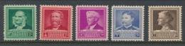 USA 1940 Scott 874-878 Scientists, MH - Unused Stamps