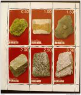 RUSSIE-URSS, Mineraux Feuillet De 6 Valeurs Dentelés (emis En 1998) N°1 ** MNH, Sans Charniere. (1) - Mineralien