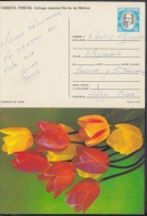 1990-EP-19 CUBA 1990. Ed.147e. MOTHER DAY SPECIAL DELIVERY. ENTERO POSTAL. POSTAL STATIONERY. TULIPANES. FLOWERS. FLORES - Lettres & Documents