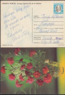 1990-EP-3 CUBA 1990. Ed.147f. MOTHER DAY SPECIAL DELIVERY. ENTERO POSTAL. POSTAL STATIONERY. FLOWERS. FLORES. USED. - Brieven En Documenten