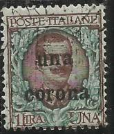 DALMAZIA 1919 SOPRASTAMPATO D´ITALIA ITALY OVERPRINTED 1 CENT. SU 1 LIRA TIMBRATO USED - Dalmatië