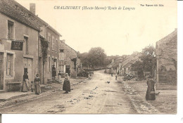 Delcampe - CHALINDREY  Route De Langres CAFE DES AMIS - Chalindrey