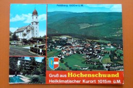 Höchenschwand - Waldshut - Baden-Württemberg - AK  Gelaufen - Feldberg Wappen - Hoechenschwand