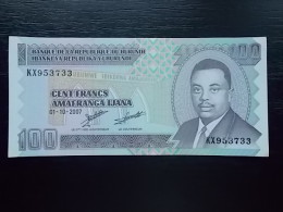 BURUNDI - 100 FRANCS - 2007 - UNC - Burundi