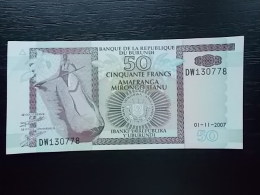 BURUNDI - 50 FRANCS - 2007 - UNC - Burundi