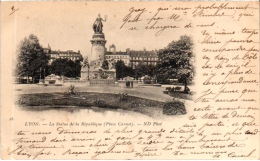Cpa - 69 - Lyon En 1900 - Statue De La République (Place Carnot) (recto-verso) - Lyon 9
