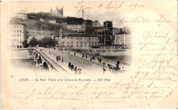 Cpa - 69 - Lyon En 1900 - Pont Tilsitt Et Le Coteau De Fourvières (recto-verso) - Lyon 9