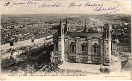 Cpa - 69 - Lyon En 1900 - Fourvières (l'église De - Vue Prise De La Tour) (recto-verso) - Lyon 9