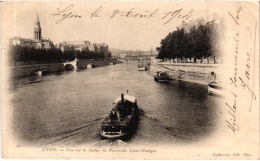 Cpa - 69 - Lyon En 1900 - Passerelle Saint-Georges Et Vue Sur La Saône (recto-verso) - Lyon 9