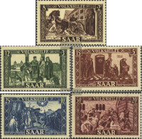 Saar 299-303 (complete Issue) Unmounted Mint / Never Hinged 1950 Volkshilfe - Neufs