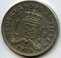Antilles Neérlandaises Netherlands Antilles 1 Gulden 1978 KM 12 - Antille Olandesi