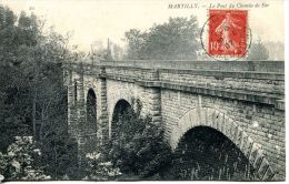 N°43327 -cpa Martilly -le Pont De Chemin De Fer- - Opere D'Arte