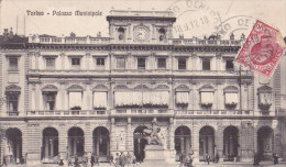 TORINO / PALAZZO MUNICIPALE/ TRES BELLE CARTE - Autres Monuments, édifices