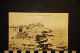 CP, 06, ANTIBES Vue Generale Fortifications  Edition Martin Libraire Antibes  RARE Vue - Other & Unclassified