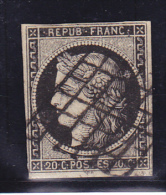 France N°3 - Oblitéré - TB - 1849-1850 Cérès