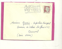 ESSAI MARQUE D´INDEXATION A SEC TYPE C5 EN 1961 AU VERSO - Lettres & Documents