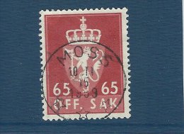 Norgeskatalogen T 90  Postmark:  Moss  T-20 - Dienstmarken