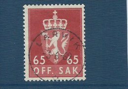 Norgeskatalogen T 90  Postmark:  Larvik   T-21 - Dienstzegels