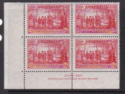 Australia 1938 150th Anniversary Of New South Wales Two Penny Imprint Block Of 4 MNH - Mint Stamps