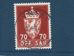 Norgeskatalogen T 107   Postmark. Tynset.   T-31 - Dienstzegels