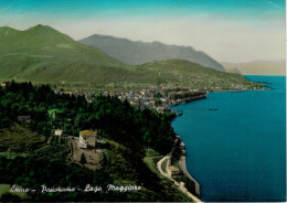 LUINO    LAGO  MAGGIORE    PANORAMA         (VIAGGIATA) - Luino