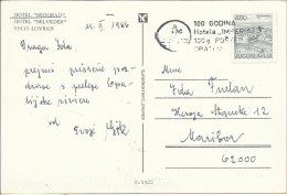 100 Years Of Hotel Imperial / 100 Years Of Post Office Opatija, 1986., Yugoslavia, Postcard (S-5422) - Andere & Zonder Classificatie