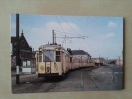 Grimbergen Strombeek Station Tram G Met 3 Bijwagens 18/04/1977 - Grimbergen