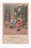 Carte Postale  PAULI EBNER JOIES D ETRE SEULS ENFANTS 1950 Confiture Edit ONDORF ALLEMAGNE - Ebner, Pauli