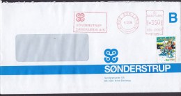 Denmark SØNDERSTRUP SÆBEFABRIK (Soap Factory) KIRKE ESKILSTRUP 1996 Meter Cover Brief & Christmas Seal - Frankeermachines (EMA)