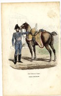 OFFICIER D ORDONNANCE DE L EMPEREUR  GARDE  IMPERIALE 1848  -  GRAVURE M DE MORAINE  FIN XIX° - Police & Gendarmerie